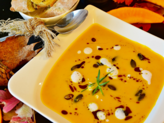 Krem z dyni z glazurą balsamiczną OCTIM